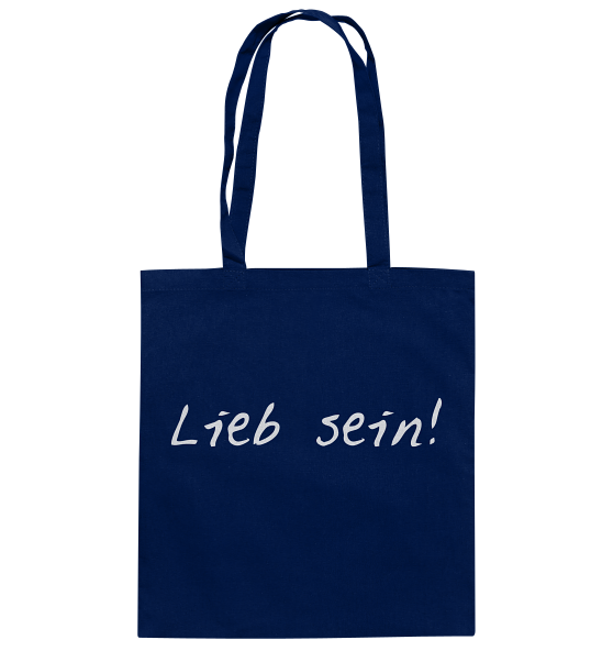 Lieb sein! - Baumwolltasche – Bild 2